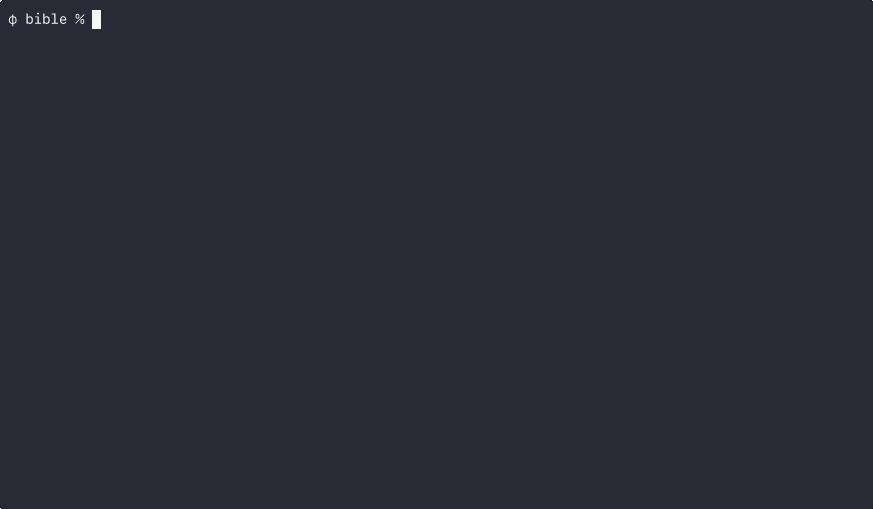 Bible CLI